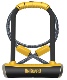 CADENA DE SEGURIDAD 8010 BULLDOG STD U-LOOK NEGRO CON AMARILLO ONGUARD