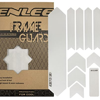 STICKERS REFLECTORES FRAME GUARD ENLEE BLANCO CON DISEÑOS NEGROS