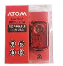 LUZ POSTERIOR ATOM AT-3770 70 LUMENES / RECARGABLE 500MAH